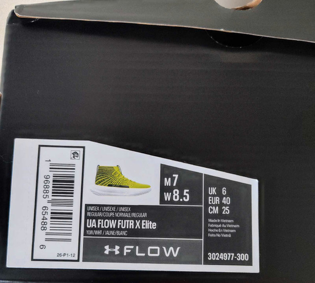 Brand new w. box Size Men's 8- unisex Under Armour Flow FUT - photo 2