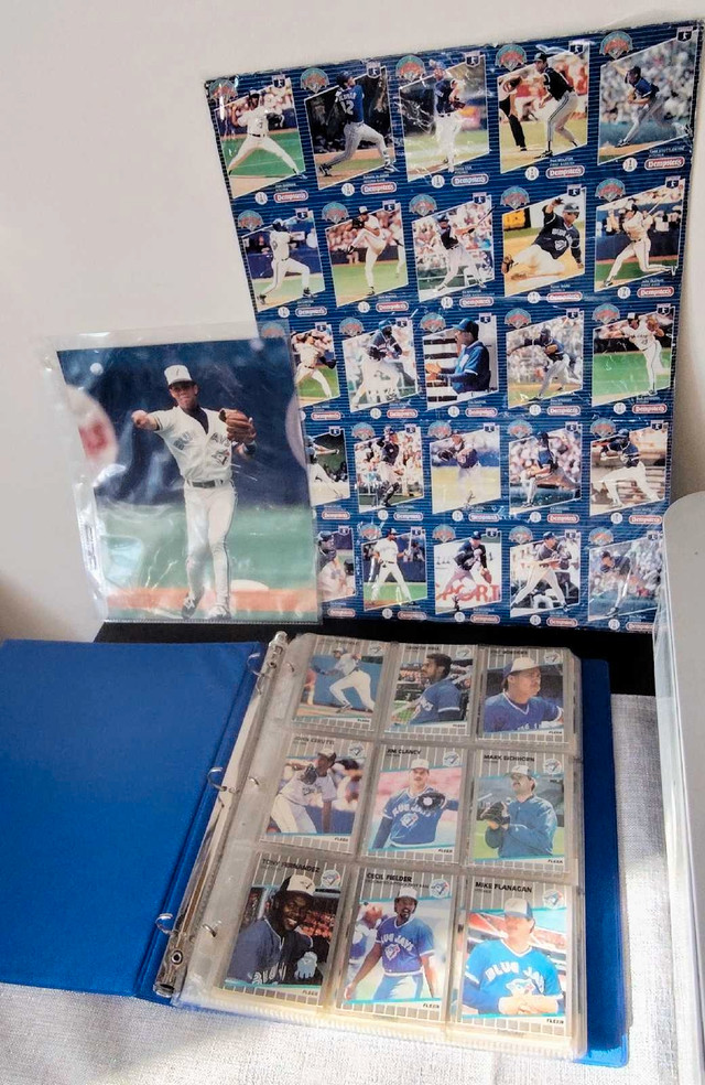 162 Toronto Blue Jays cards, Alomar 8x10,1993 uncut cards