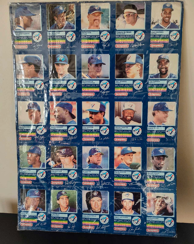 162 Toronto Blue Jays cards, Alomar 8x10,1993 uncut cards - photo 3