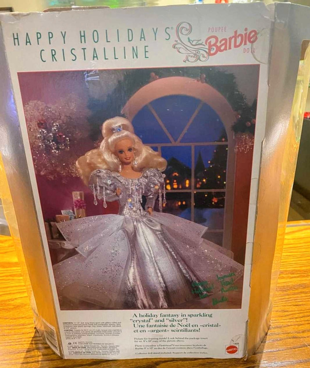 1992 Happy Holidays Cristalline Barbie Doll - photo 2