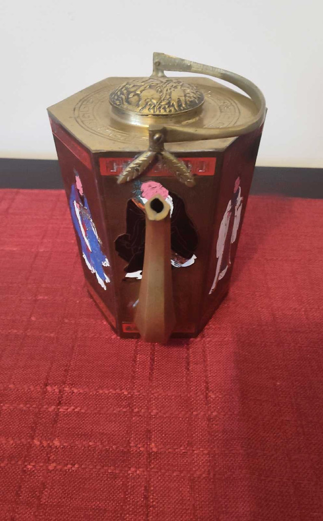 Vintage Brass Oriental Teapot Kettle - photo 3