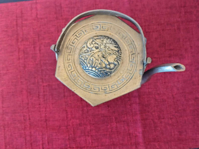 Vintage Brass Oriental Teapot Kettle - photo 5