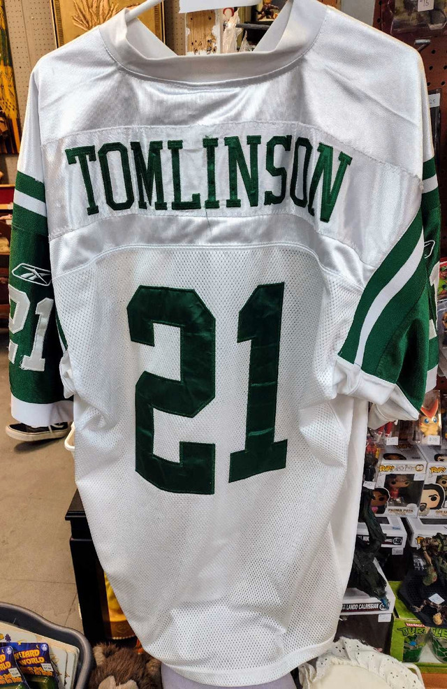 New York Jets Reebok #21 Ladainian Tomlinson White Stitche - photo 2