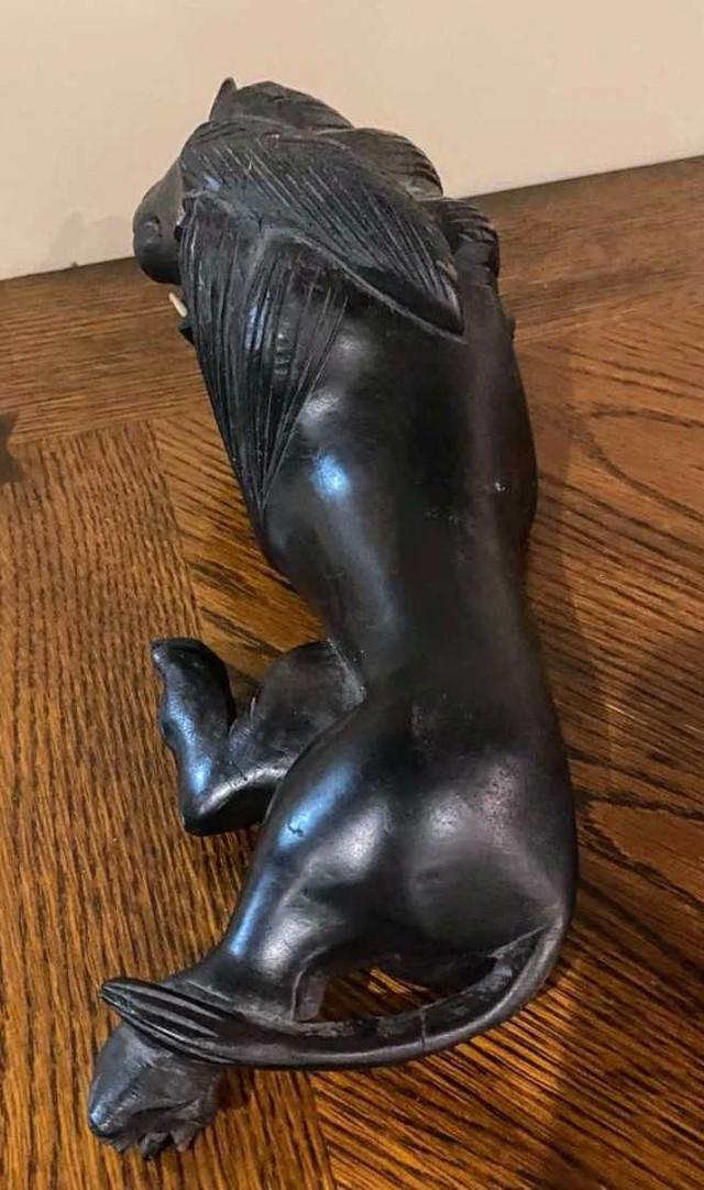 Vintage Hand Carved African Lion - photo 5