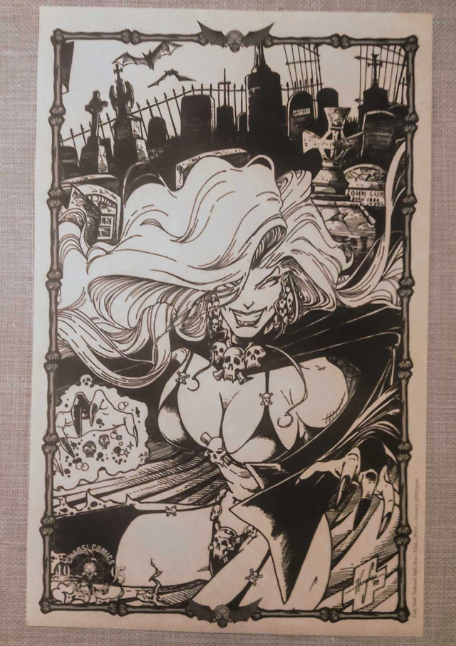 1995 Lady Death: Between Heaven & Hell #1 Chromium - photo 2