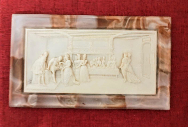 Bas Relief Stone Sculpture Victorian Mint Condition