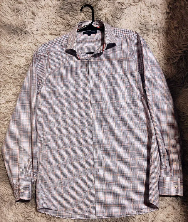 Men's tommy Hilfiger button up shirt size 16/ Men's Large thumbnail