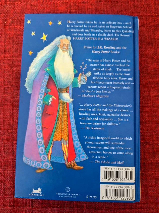 Harry Potter & the Philosopher's Stone 1st Ed/10th Print - photo 2
