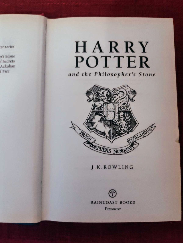 Harry Potter & the Philosopher's Stone 1st Ed/10th Print - photo 3