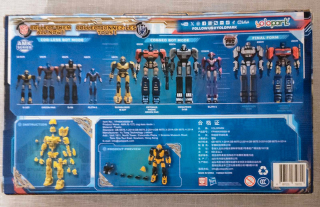 YOLOPARK Transformers One Bumblebee Model Kit - photo 3