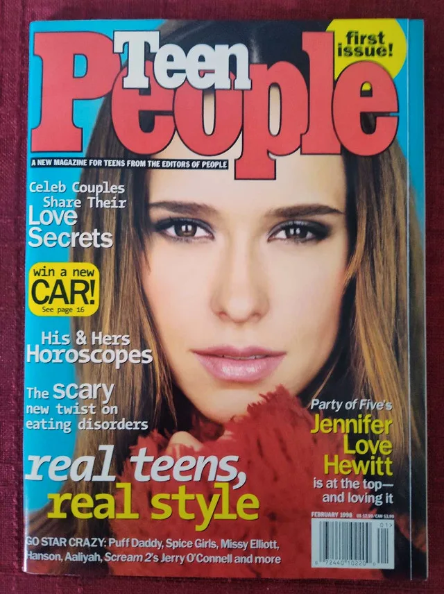 1998 Teen People Magazine Jennifer Love Hewitt Feb. thumbnail