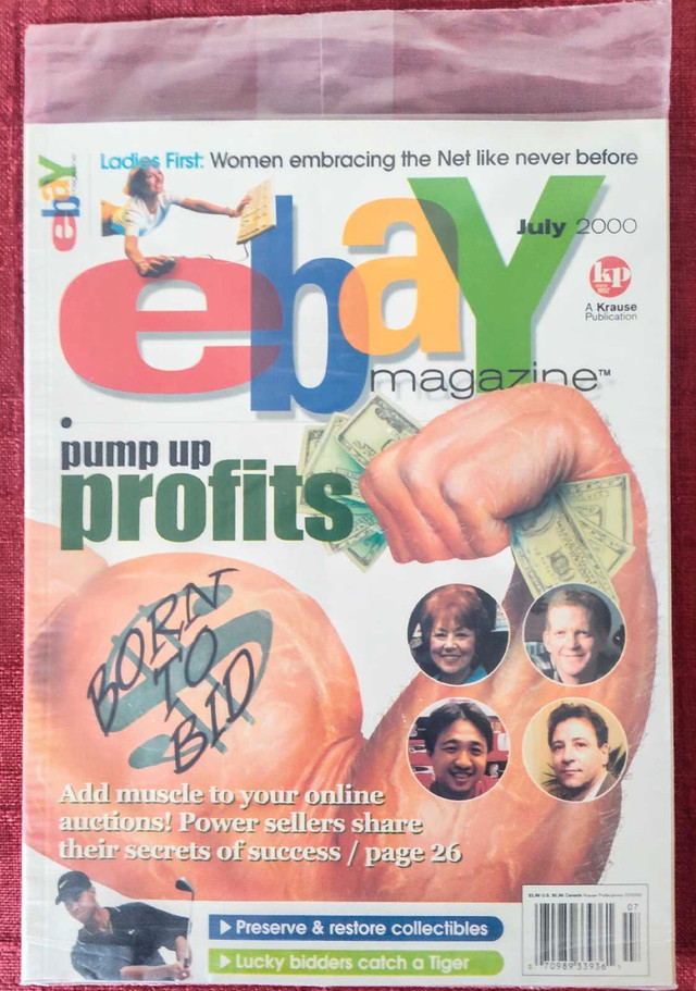 Sealed eBay Magazine July 2000 with AOL titanium CD