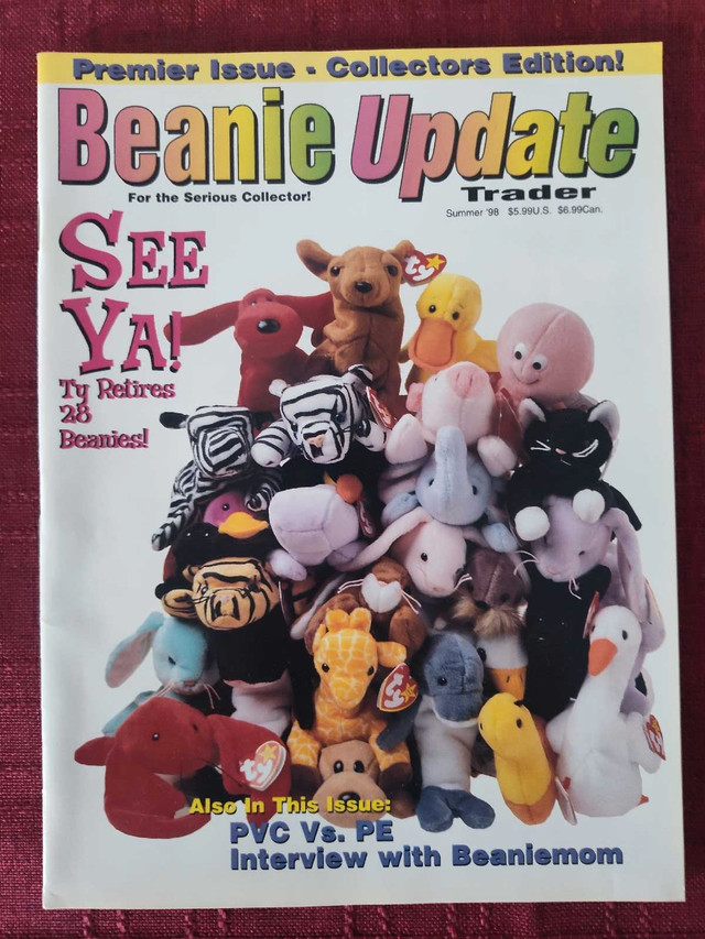Beanie Update Trade-Premiere Issue 1998-Beanie baby magazine