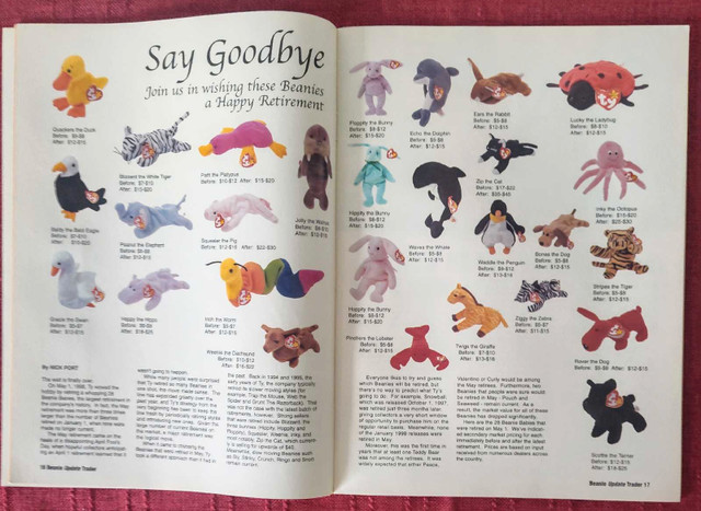 Beanie Update Trade-Premiere Issue 1998-Beanie baby magazine - photo 5
