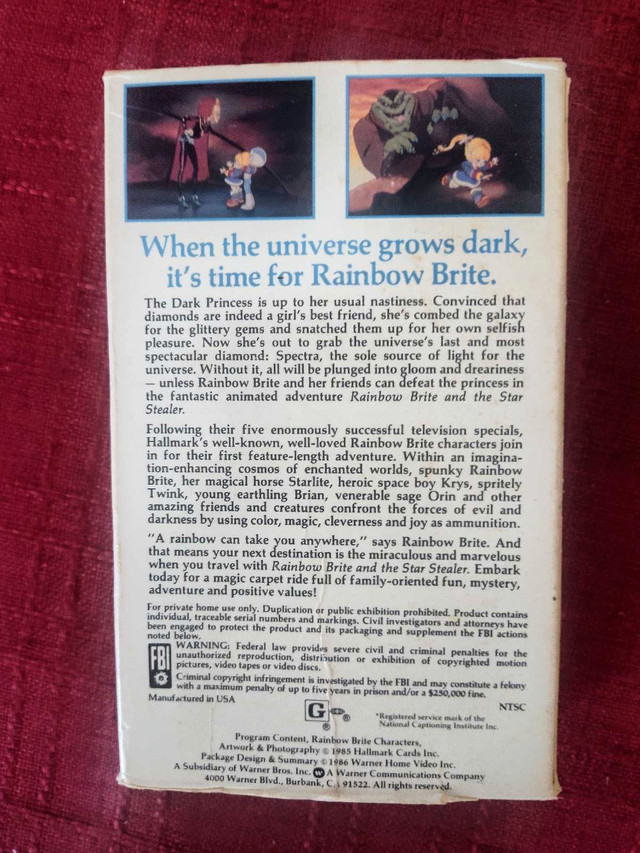 1986 Beta Rainbow Brite and the Star Stealer - photo 3