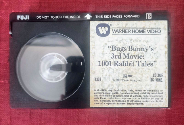 1982 Beta Bugs Bunny's 3rd Movie 1001 Rabbit Tales - photo 5