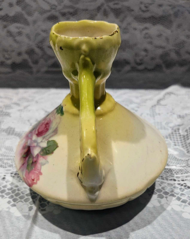 Vintage Stamped Czech Floral Vase 5" X 5" - photo 5