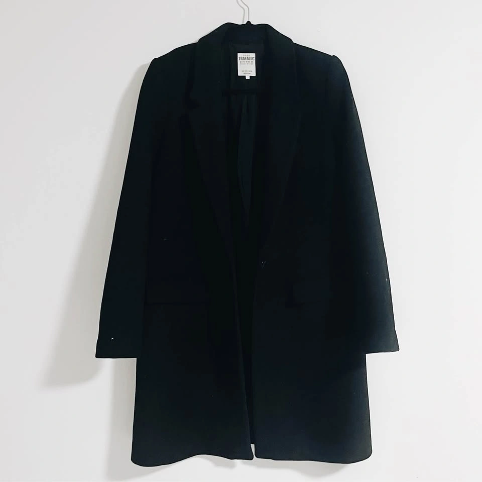 Zara Trafaluc Outerwear Trench Coat - Black, Size Small