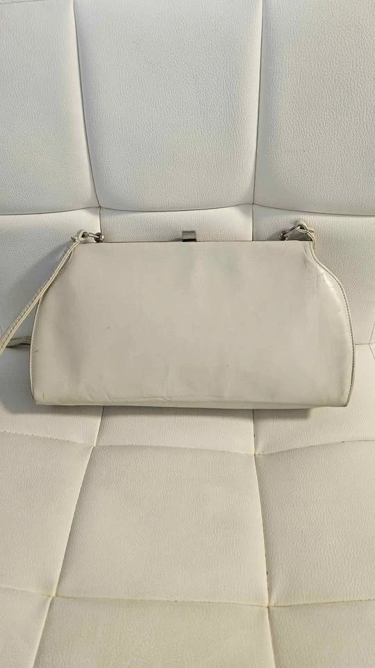 Vintage Cream Handbag Clutch - photo 2