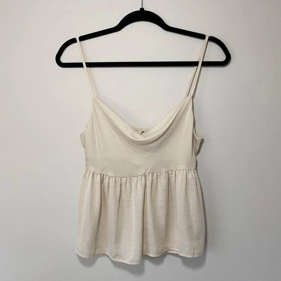 American Eagle Cowl Neck Babydoll Tank Top