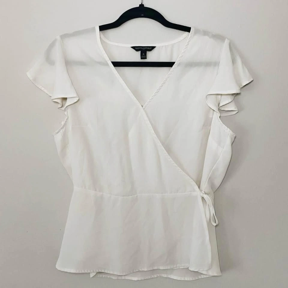 Banana Republic Tie Wrap Top