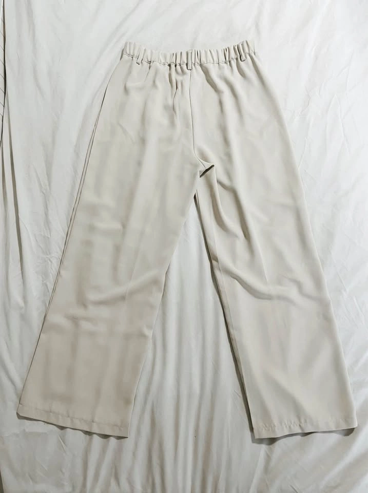 Shein Petite Straight Leg Pants (beige) - photo 2