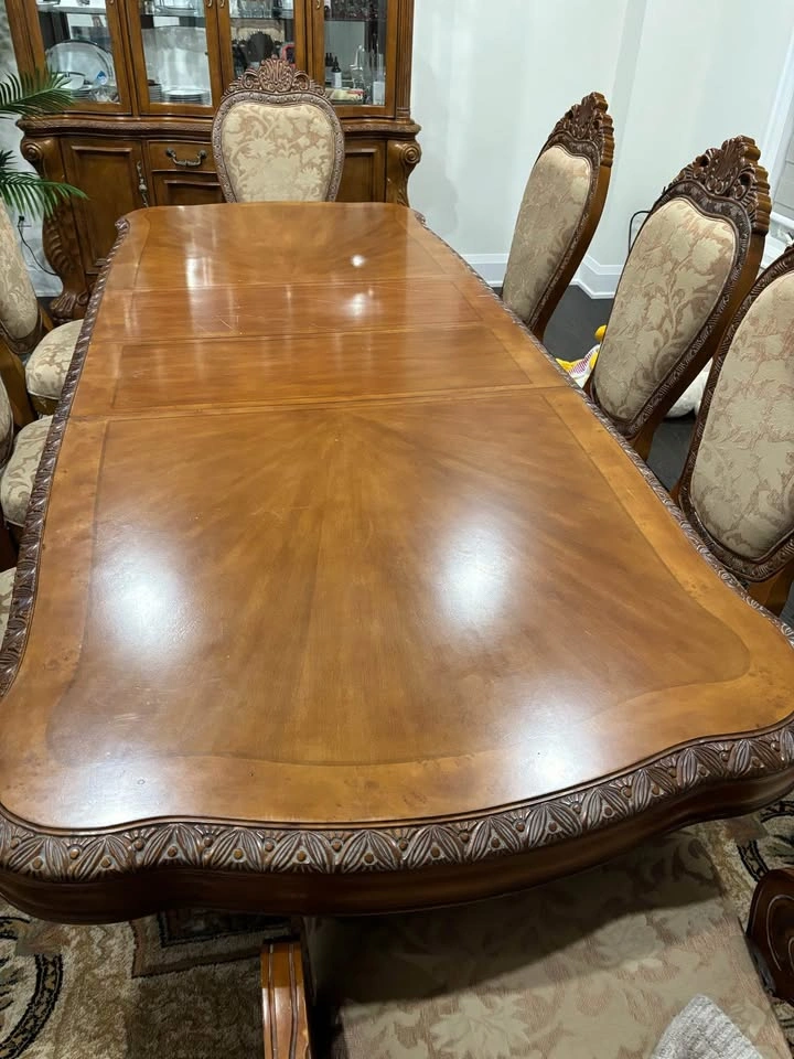 Moving Sale! 8-Chair Dining Set with Hutch – Only $800 (Firm) - photo 3