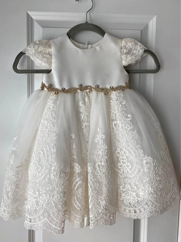 Baby baptism dress size 9 months