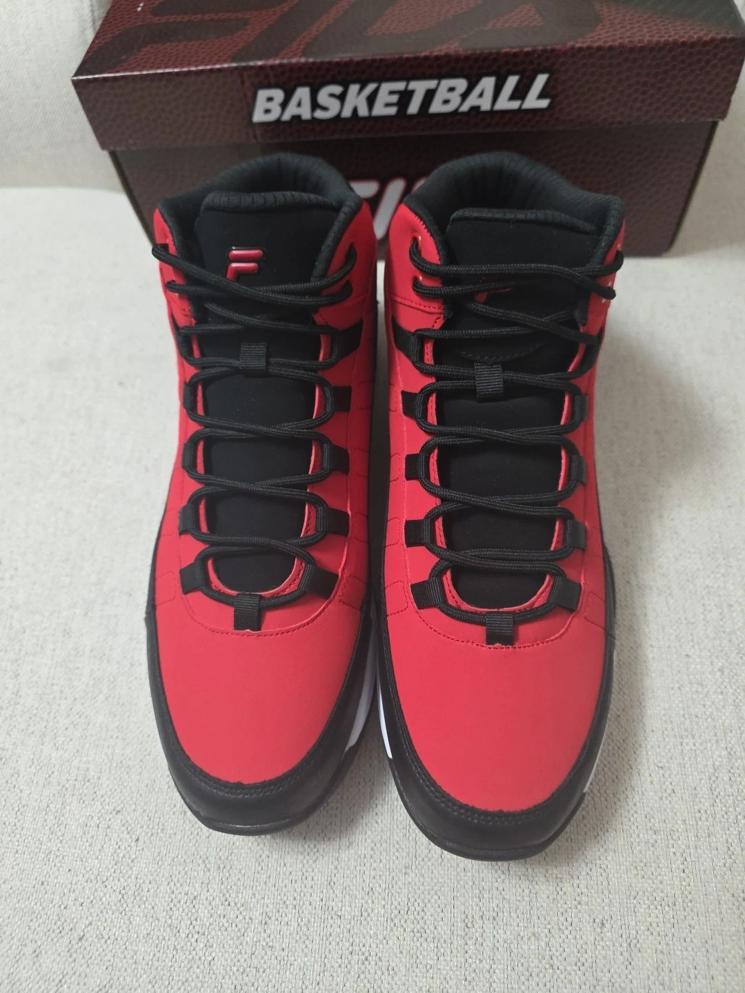 Fila Mens MB Black Size 11 Red Athletic Sneakers - photo 2