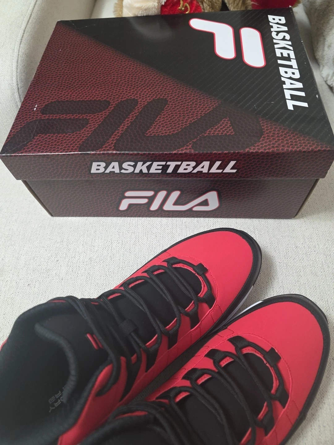 Fila Mens MB Black Size 11 Red Athletic Sneakers - photo 5
