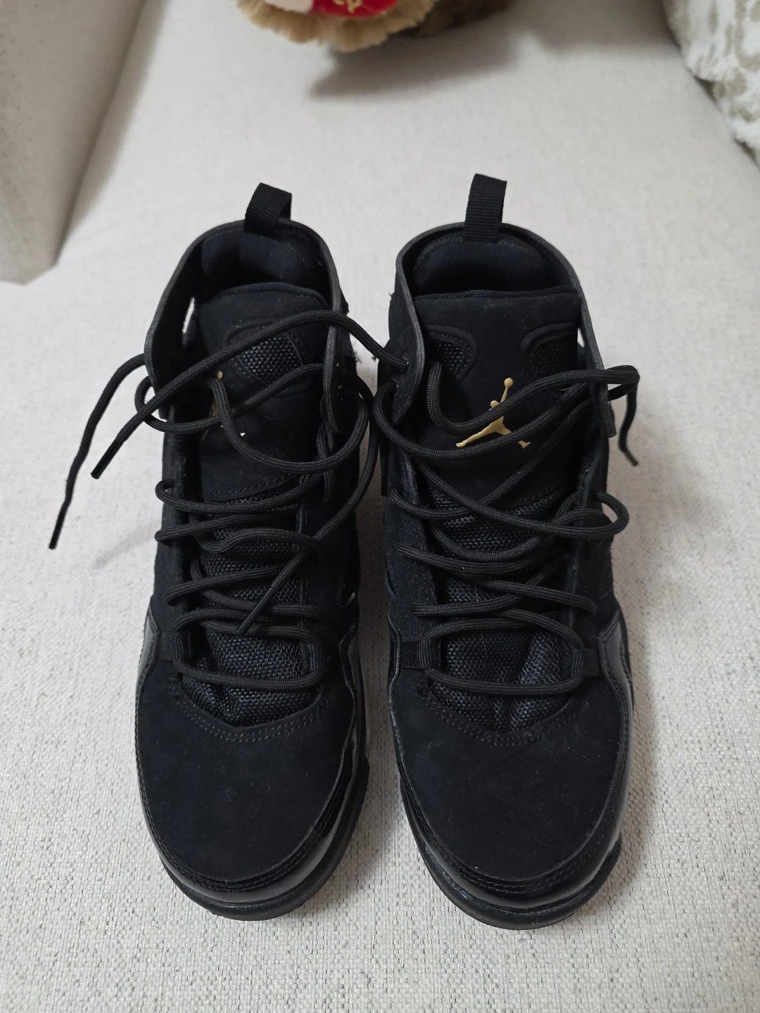 Jordan Flight Club 91 Black Metallic Gold Men's Size 6.5