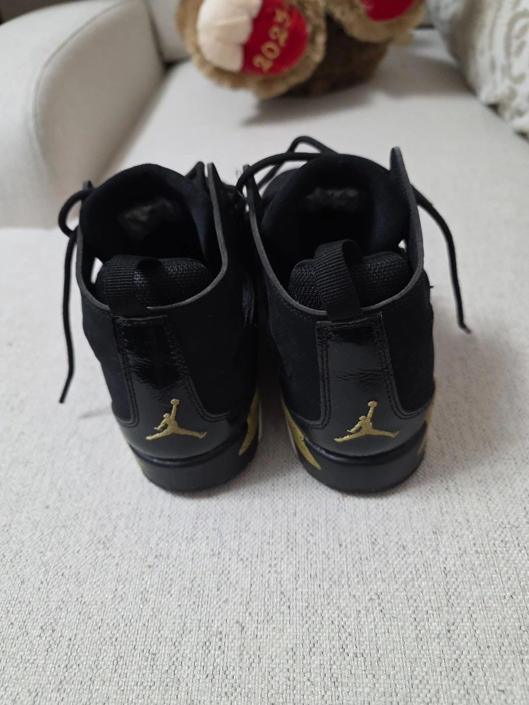 Jordan Flight Club 91 Black Metallic Gold Men's Size 6.5 - photo 3