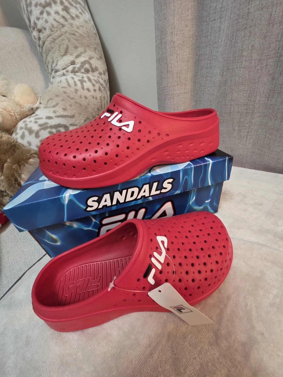 Fila Impel Slide Mens Shoes Size 7, Red New With Box - photo 3