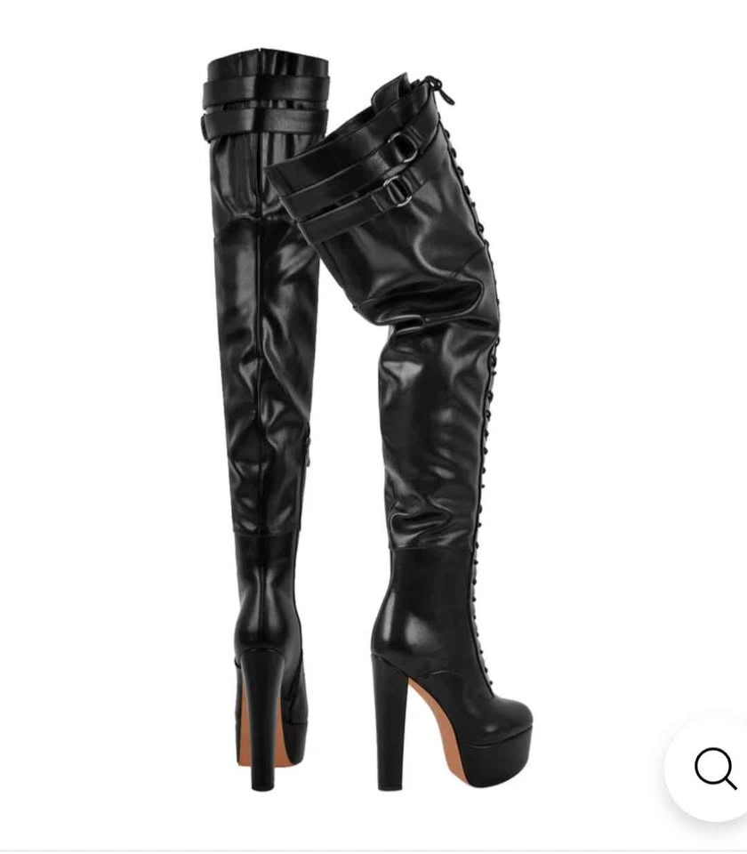 Onlymaker Thigh High Platform Boots