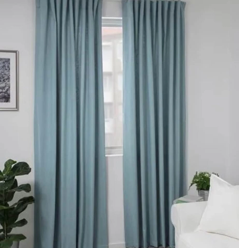 Ikea Long Curtains - Light Blue - photo 4