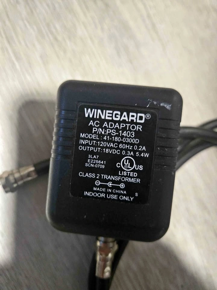 Winegard PS-1403 AC Adaptor
