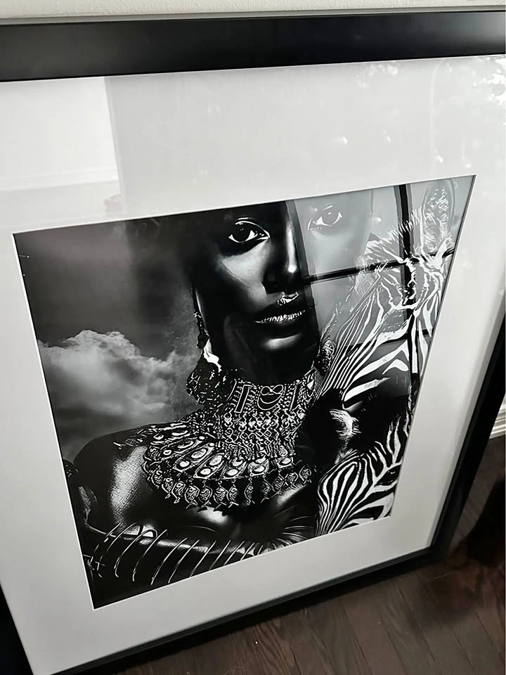 Framed B&W Portrait Art
