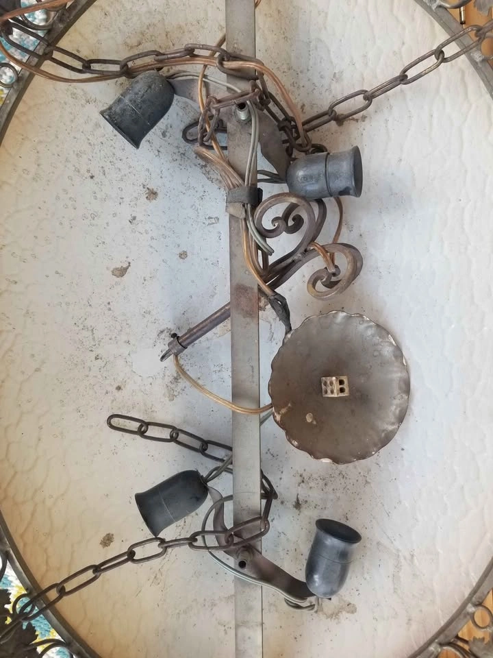 Antique European Art Deco Chandelier - photo 4