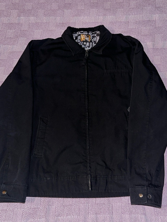 Volcom Men's Black Harrington Jacket Size Medium
