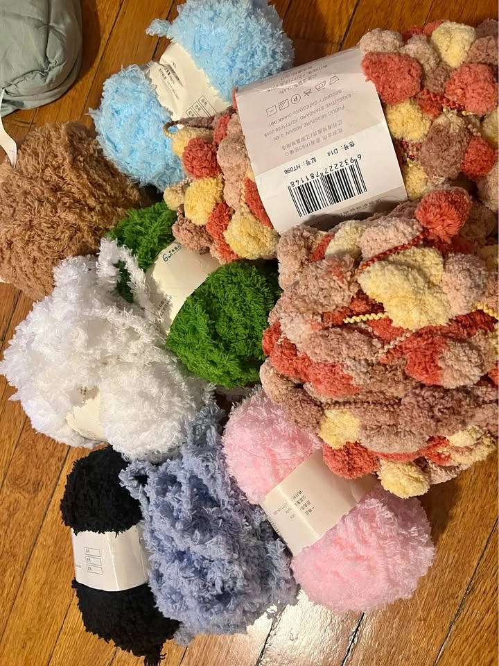 Fluffy yarns