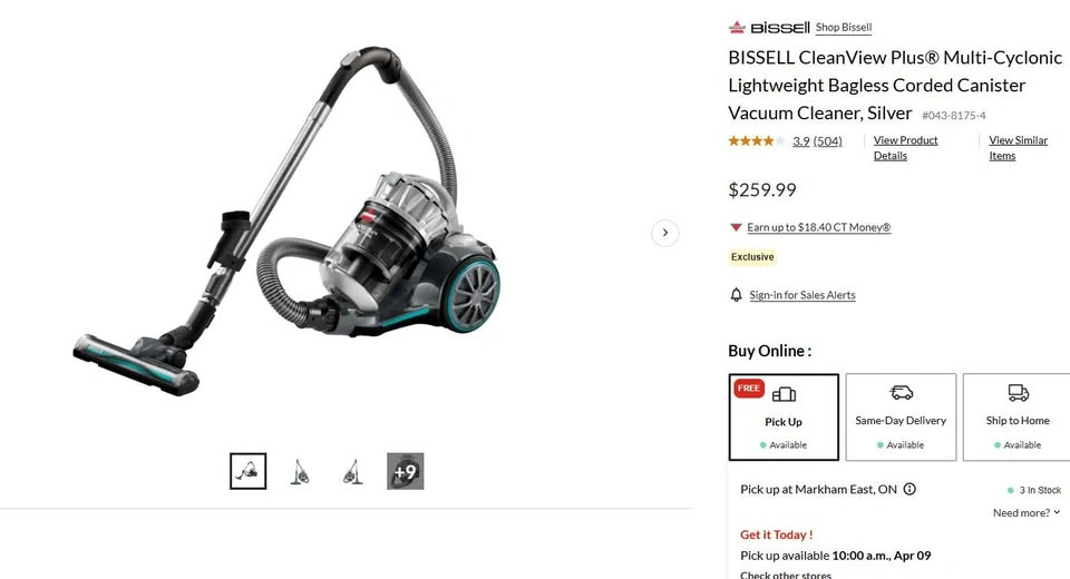 BISSELL CleanView Plus Vacuum Cleaner - photo 2