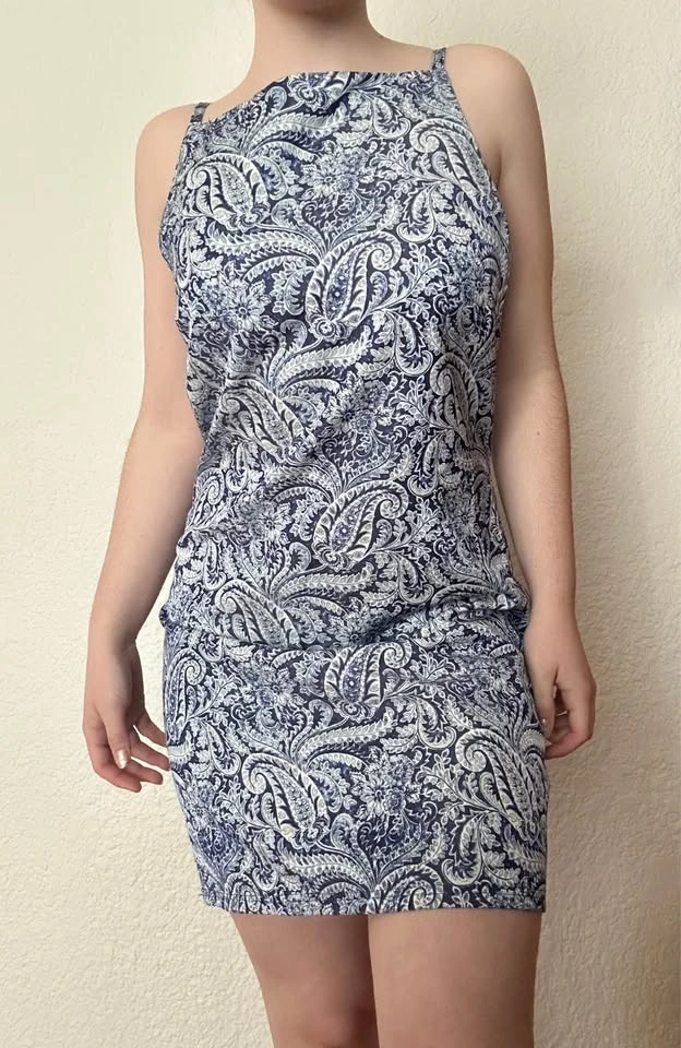 Blue midi dress - photo 4