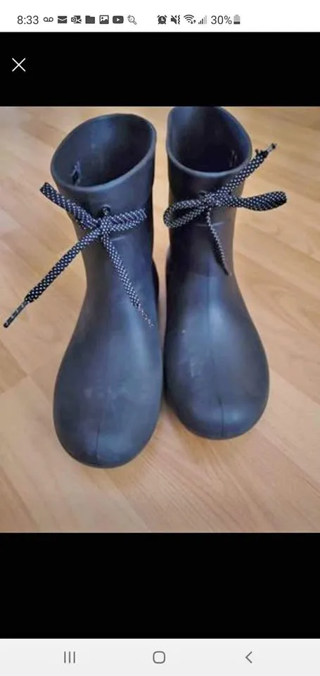 Crocs Rainboots - Black - Women - Worn 5x Size 7 thumbnail