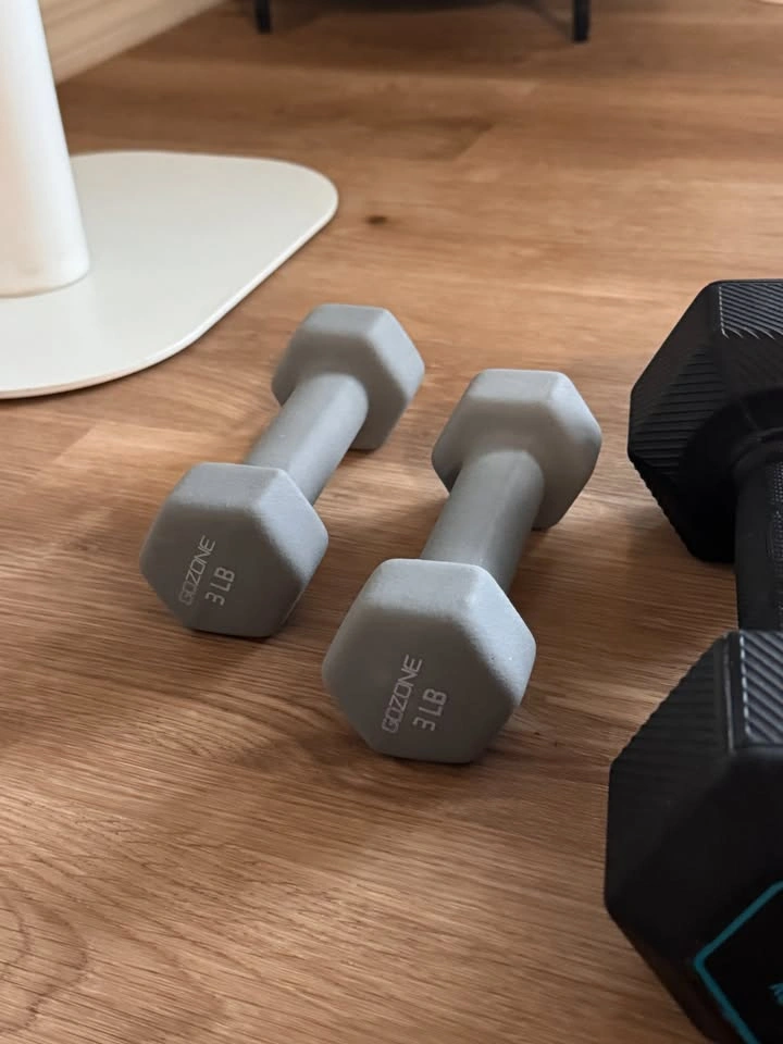 GoZone 3 lb & Decathlon 5 kg Hex Dumbbells (Pair) - photo 2