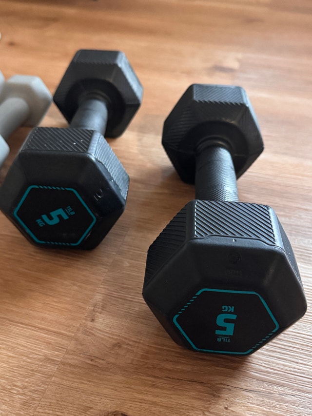 GoZone 3 lb & Decathlon 5 kg Hex Dumbbells (Pair) - photo 2