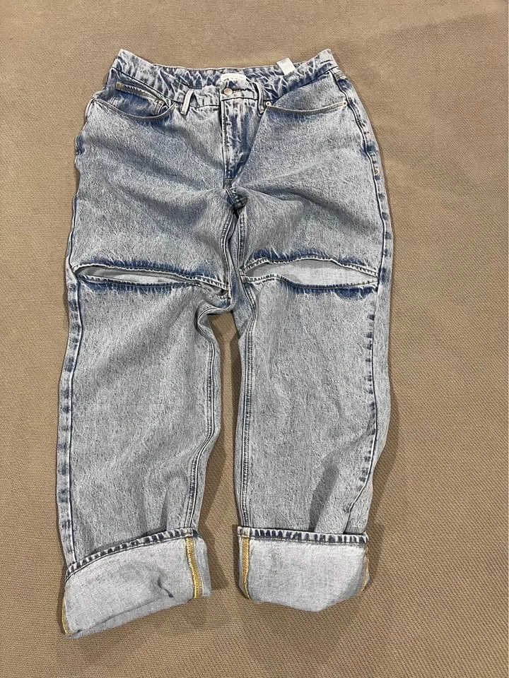 Good American Good 90's Loose Relaxed Jean - Thigh Slit - photo 2