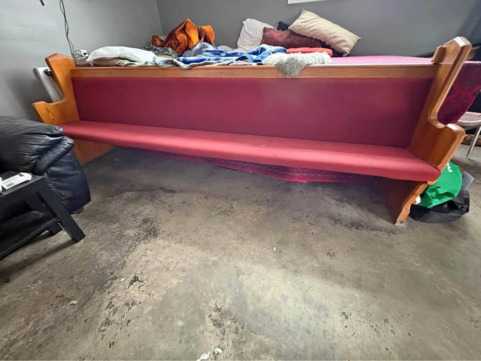 9 foot Oak Church Pew Benches