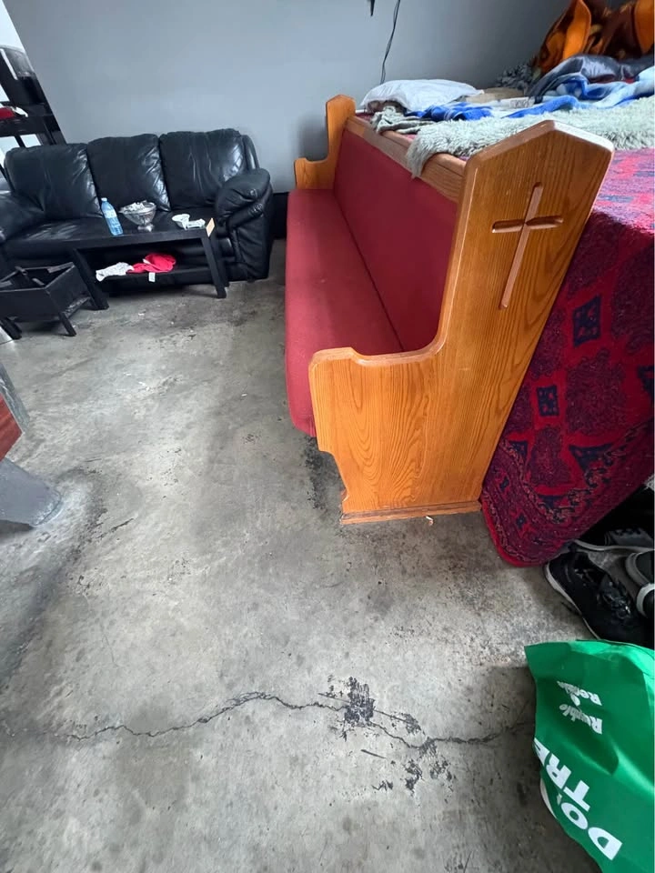 9 foot Oak Church Pew Benches - photo 2