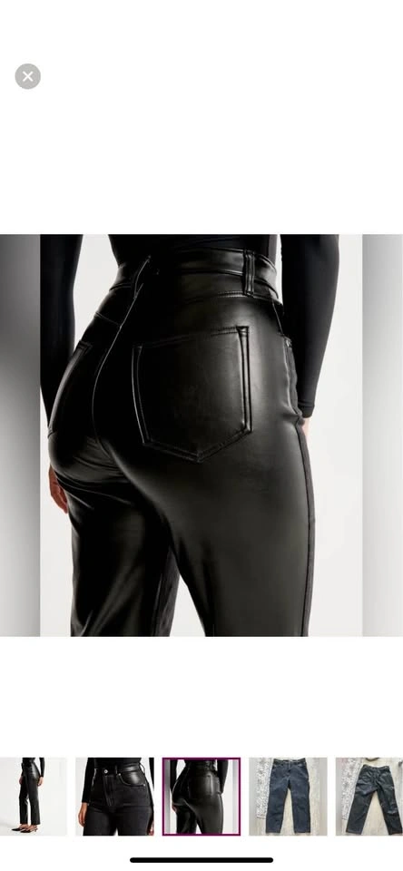 Abercrombie & Fitch Curve Love Ankle Straight Two-Toned Black Je - photo 4