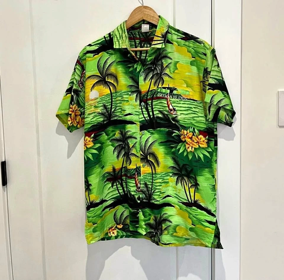 Cayman Islands Hawaiian Dress Shirt